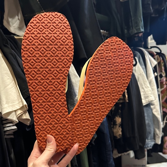 Tory Burch Red and Yellow Floral Sandals - Picture 6 of 6